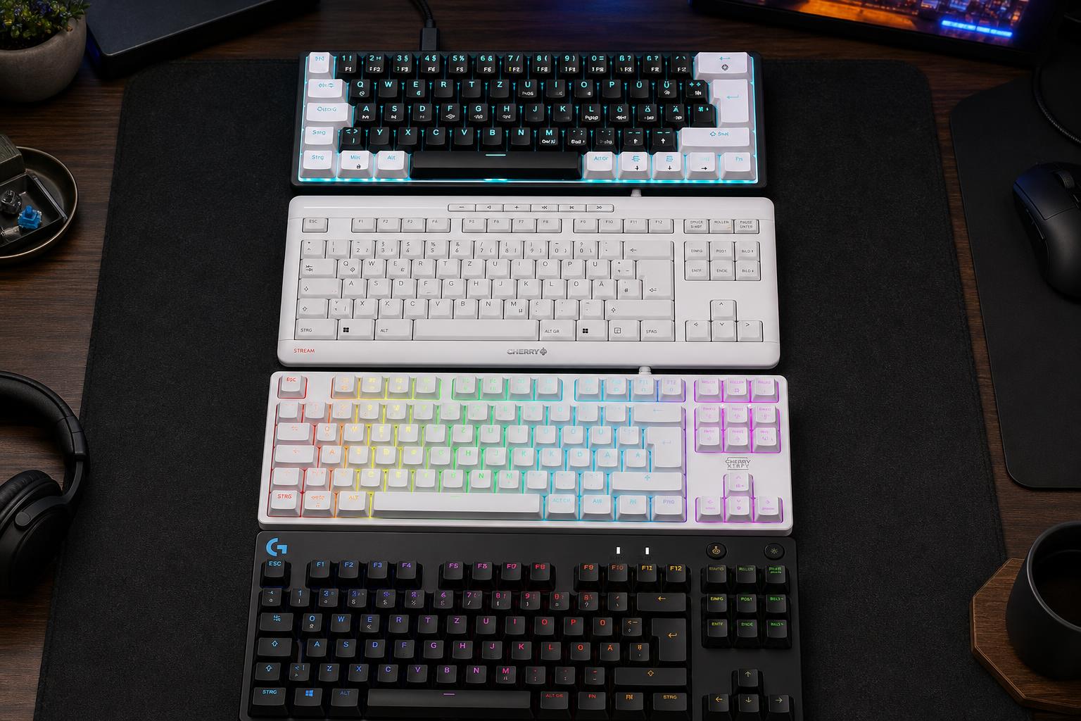 Beste mechanische Tastaturen ohne Nummernblock 2026: 7 kompakte QWERTZ-Boards im ehrlichen Ranking.