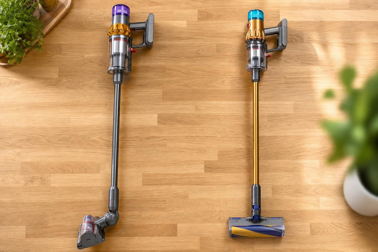 Dyson V15 Detect Absolute vs. Dyson V12 Detect Slim Absolute (2026): Wer ist der bessere Akku-Staubsauger?