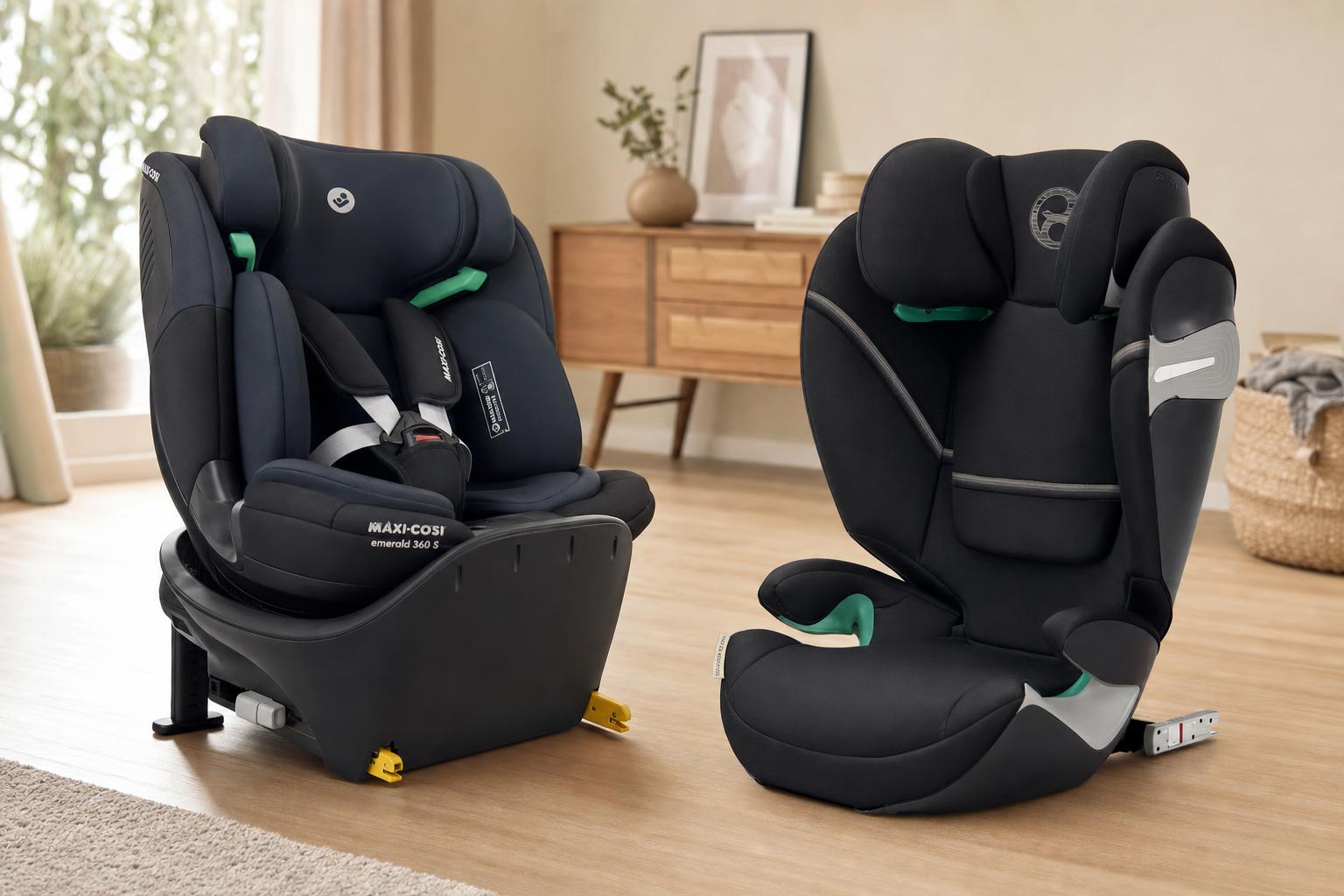 Maxi-Cosi Emerald 360 S vs. CYBEX Solution S2 i-Fix (2026): Welcher Kindersitz passt besser in den Familienalltag?