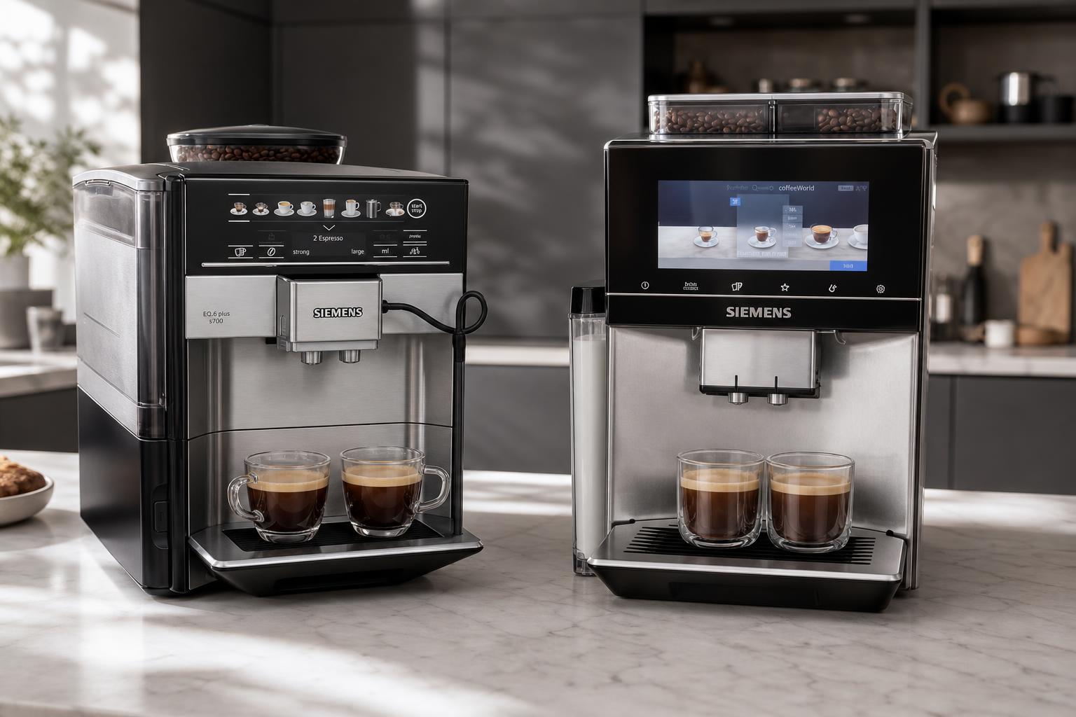 Siemens EQ6 plus s700 vs. Siemens EQ900 (2026): Wer macht den besseren Kaffee-Alltag?