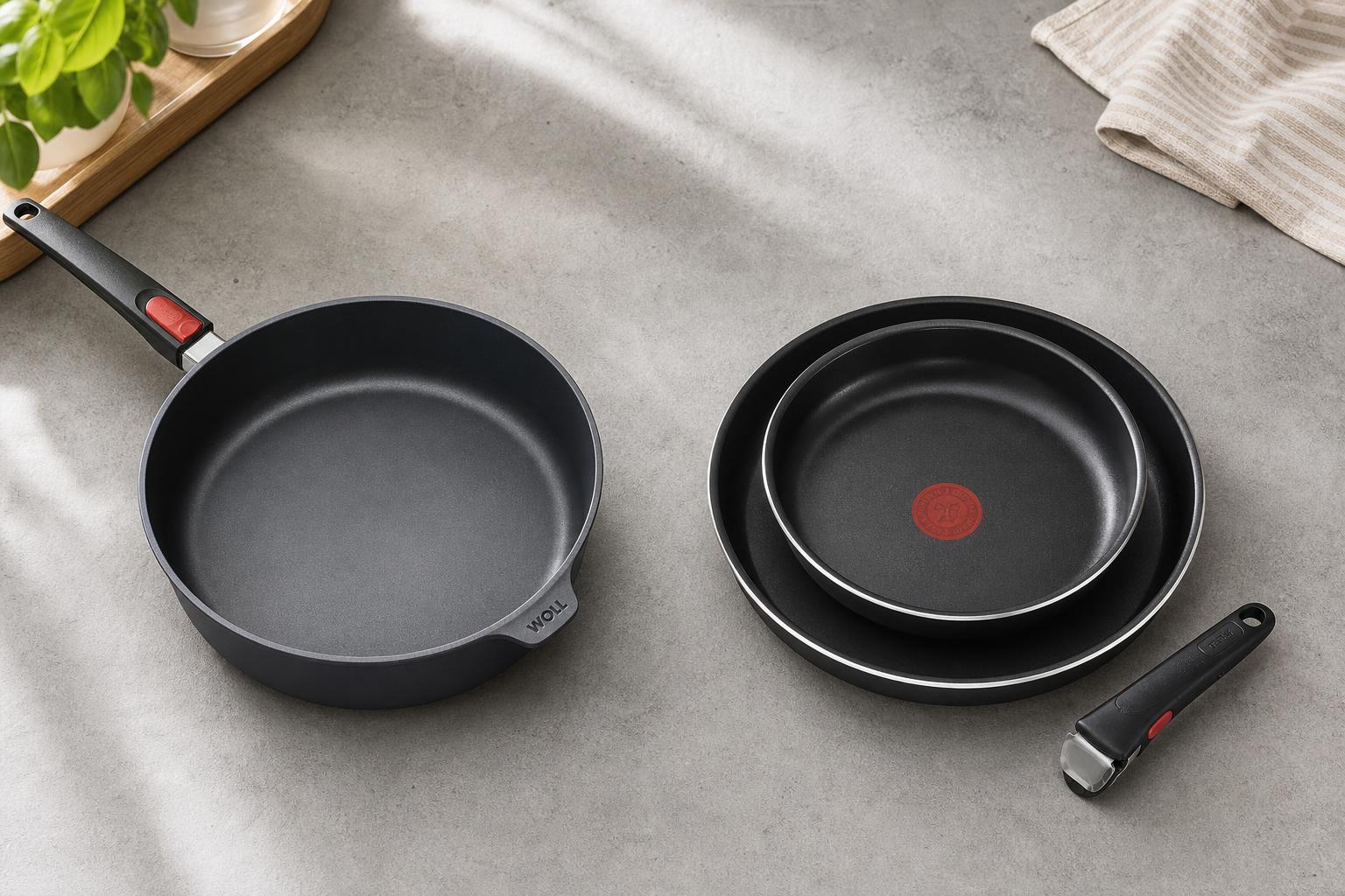 Woll Diamond Lite vs. Tefal Ingenio Easy On (2026): Welche Pfanne gewinnt im Alltag?